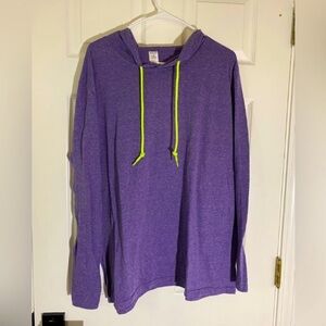💜3/$25💜 Prairie Mountain PurpleHooded Long Sleeve Top XL